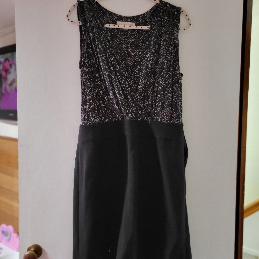 Black and Silver Sleeveless Dress